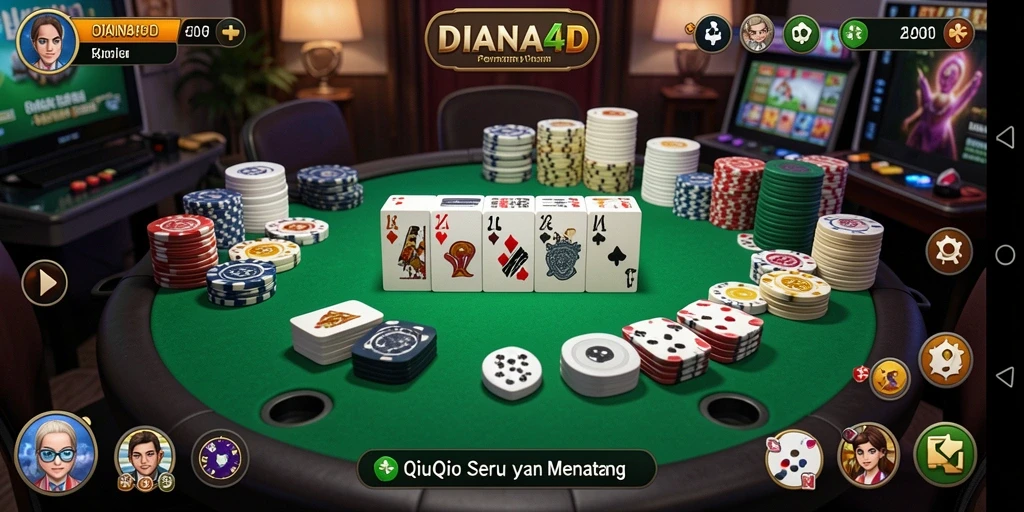 Tampilan menarik dari gameplay QiuQiu DIANA4D.