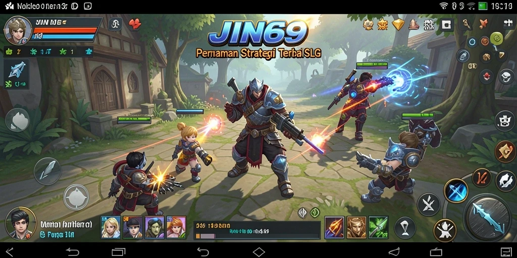 Tampilan gameplay menarik dari JIN69 saat melakukan strategi pertempuran.