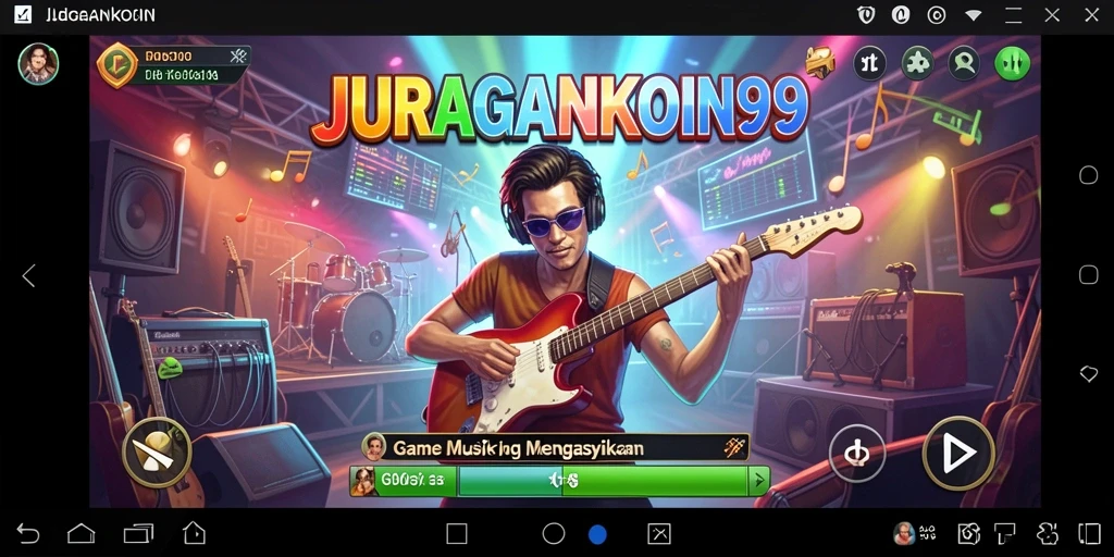 Screenshot gameplay JURAGANKOIN99 menampilkan momen seru bernyanyi.