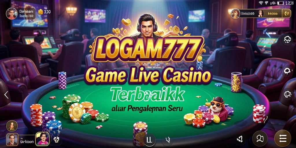 Tampilan gameplay LOGAM777 yang seru dan interaktif di Live Casino.