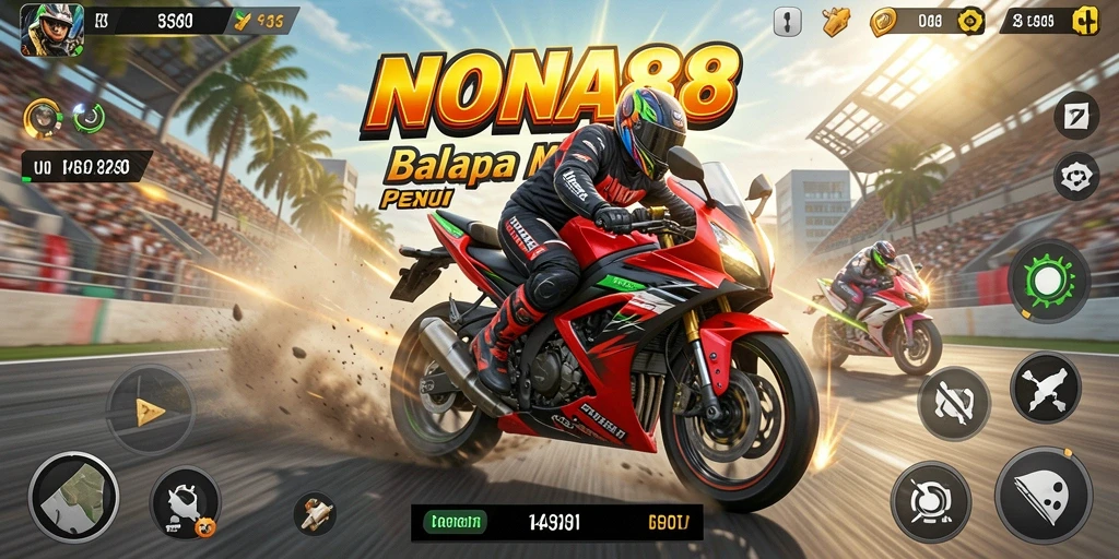 Gameplay balapan motor yang seru dan grafis menawan.
