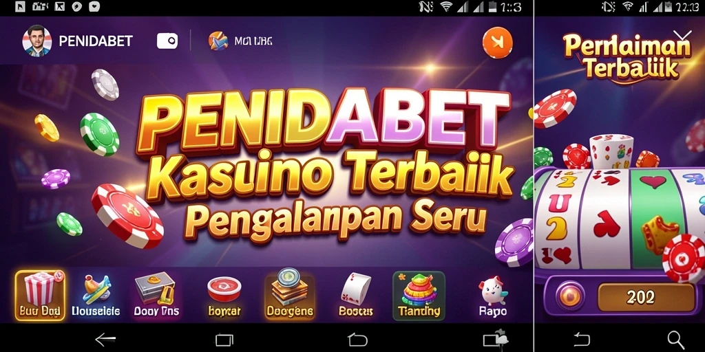 Tampilan atraktif dari PENIDABET saat dimainkan di smartphone.