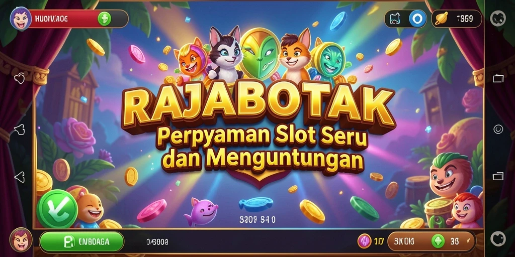 Screenshot gameplay RAJABOTAK menampilkan serunya permainan slot.