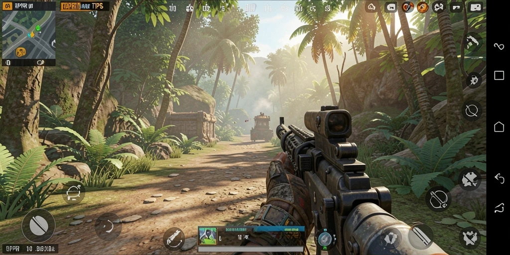 Tangkapan layar aksi mendebarkan dalam game TPS RPRR.