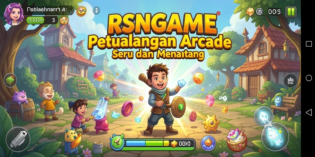 Tampilan gameplay RSNGAME yang seru dan mengasyikkan.