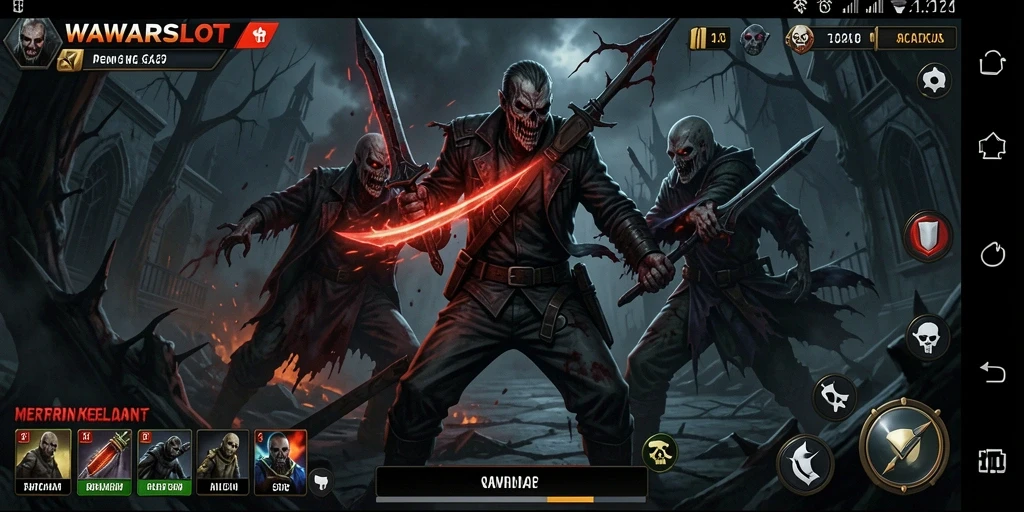 Gameplay WAWARSLOT yang menakutkan dalam suasana Horror.